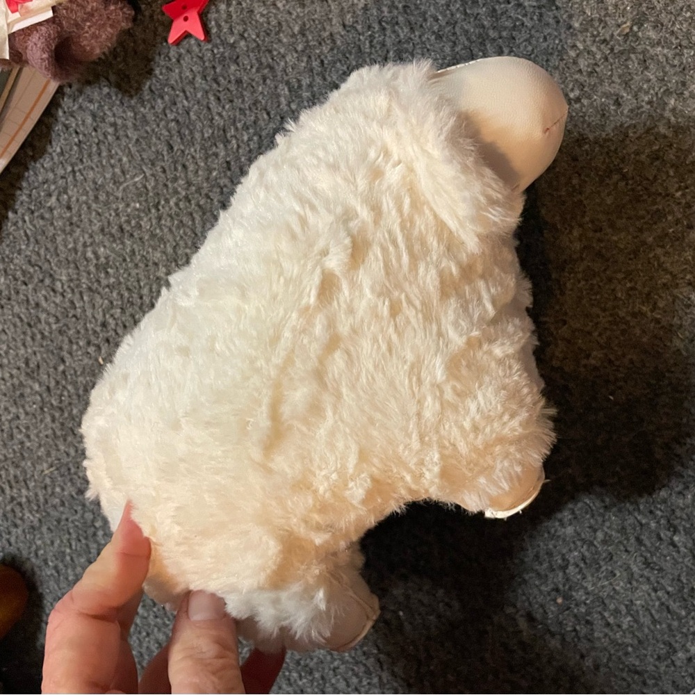 Zuny Nell 2645 Fluffy White Sheep weighted bookend